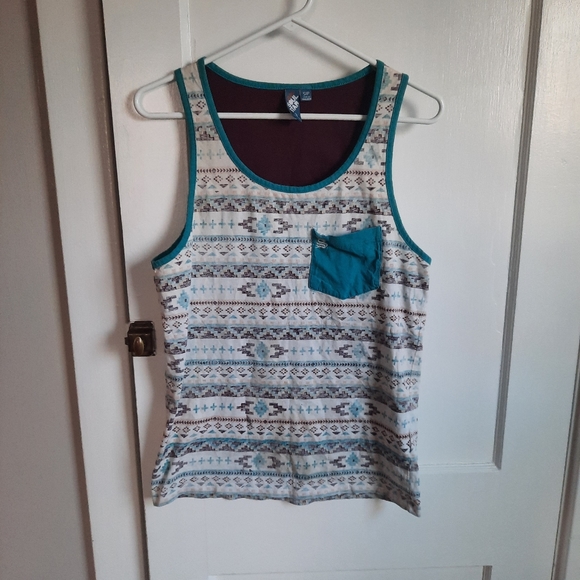 NWOT Reversible Aztec Pattern Tank Top - Picture 1 of 5